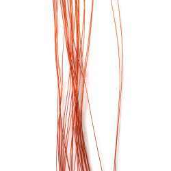 Sârmă pentru flori culoare cupru 0.5 mm ~80 cm - 30 bucăți