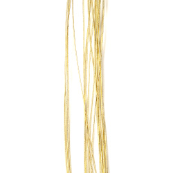 Sârmă pentru flori auriu deschis 0.9 mm ~82 cm - 20 bucăți