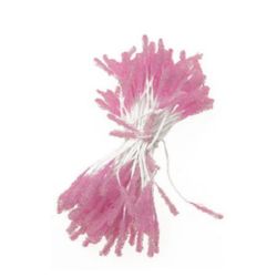 Захарни тичинки двустранни цвят розов 3x7x61 мм ~170 броя