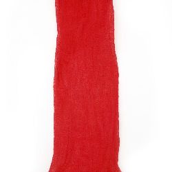 Полиестерен ръкав за найлонови цветя /тип чорапогащник/ червен тъмен -пакет 5 броя