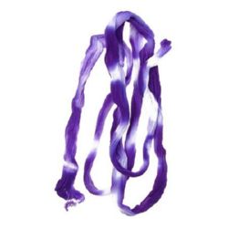 Stoc epuizat. Primeste notificare pe email cand produsul revine in stoc Manșon din poliester pentru flori de nylon / tip chilot / alb-violet în două tonuri - pachet 5 bucăți
