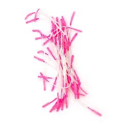 Stamină tip zahăr bilateral 3x7x65 mm roz închis ~ 170 bucăți