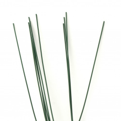 Σύρμα ανθοπωλείου 1,5 mm με ελαστική επικάλυψη ~ 83 cm πράσινο -10 τεμάχια