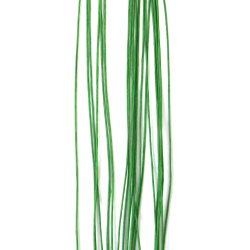 Sârmă pentru flori cu înveliș de hârtie, culoare verde deschis, 0,9 mm ~80 cm - 20 bucăți