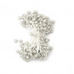 Захарни тичинки двустранни цвят бял 5x7x57 мм ~65 броя