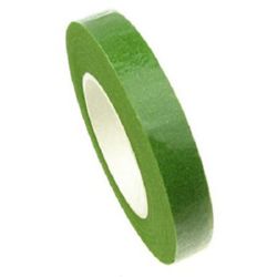 Crepe floral tape for wrapping flower stems 13 mm light green ~ 28 meters