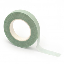 Adhesive floral tape from crepe for decorations, white 13mm ~ 28 m