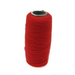 Polyester thread 0.2 ± 0.4 mm red pulley ± 5 grams