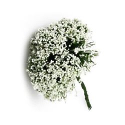Small Bouquet perfect for Christmas Decoration / White / 70 mm - 12 pieces