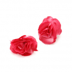Flower rose 40 mm with stump for installation  punch color-10 pieces