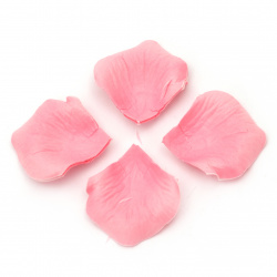Rose Flower Petals made of Textured Paper, for Decoration, Color Pink -144 pieces
