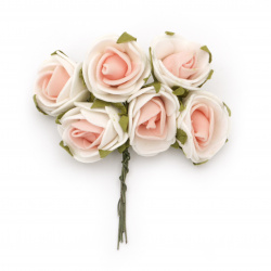 Not Available Online. You can also buy at EM ART stores and at 0884400631 EVA Foam Rose bouquet 25x90 mm with Wire Stems, color white pink - 6 pieces