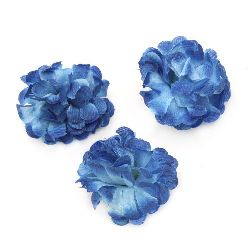Flower clove 45 mm with stump for installation  blue -10 pieces