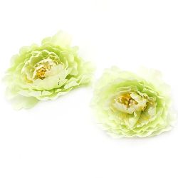 Peony 75 mm with a stump for installation  light green -5 pieces