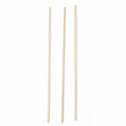 Betistoare de bambuc 250 mm culoare alb -30 buc