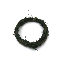 Wreath of Twigs, 70 mm, Green Color