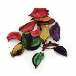 Сухи листа за декорация асорте цветове ~25 грама