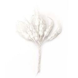 Twig of wheat class 12x180 mm white -10 pieces