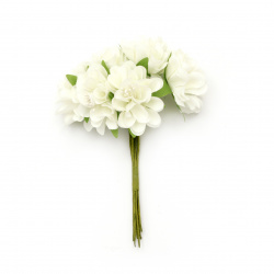 Bouquet of Carnations with Stamens / Champagne / 35x110 mm - 6 pieces