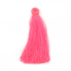 Ciucure textil 50x5 mm culoare roz electrician -10 bucăți