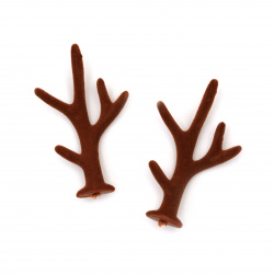 Deer Antlers for Decoration 70x40 mm brown - 2 pairs