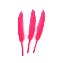 Pene decorative vibrante 100–150 x 15–20 mm – roz electric, set de 10 pentru hobby DIY, craft-uri de petrecere, decorațiuni îndrăznețe și proiecte de modă creative