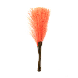Artificial Feather Branch 180 mm,  Peach Color - 10 pieces