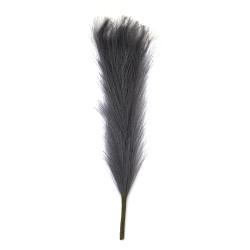 Pampas Grass Bouquet for Decoration, 400 mm, Gray Color - 7 Stems