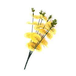 Eucalyptus with Yellow Leaves and Green Colors for Decoration, 340 mm - 7 Stems