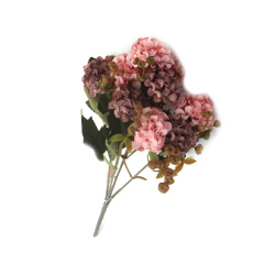 Carnation Bouquet, 320 mm, Pink and Purple Color - 5 branches