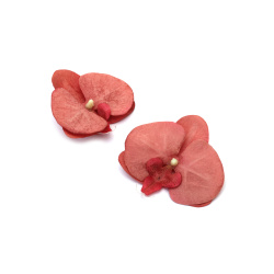 Orchid Flower Head 100 mm, Dark Powder Color - 2 pieces
