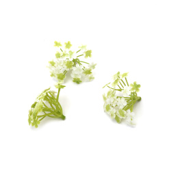 Plantă decorativă cu flori 40x35 mm - 4 bucăți