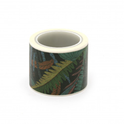 Bandă adezivă decorativă hârtie 30 mm natură -5 metri