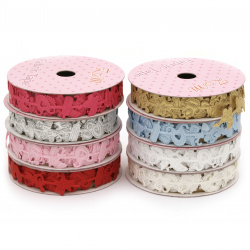 Ribbon satin for  baby accessories 15 mm assorted colors -1.80 meters