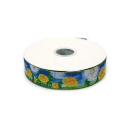 No disponible en línea. También puedes comprar en las tiendas EM ART y en el +359 884 000 893 Cinta grosgrain satinada 25 mm, diseño de diente de león blanco y amarillo - 3 m