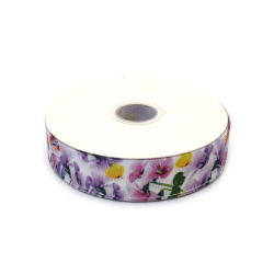 No disponible en línea. También puedes comprar en las tiendas EM ART y en el +359 884 000 893 Cinta Grosgrain Satinada 25 mm, Blanca con Pollito y Flores en Rosa y Morado - 3 metros