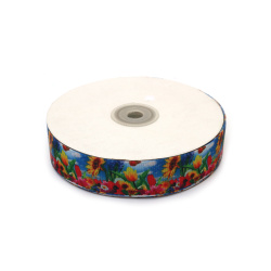 No disponible en línea. También puedes comprar en las tiendas EM ART y en el +359 884 000 893 Cinta grosgrain satinada de 25 mm, diseño de girasoles y tulipanes - 3 metros, para manualidades