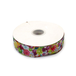 No disponible en línea. También puedes comprar en las tiendas EM ART y en el +359 884 000 893 Cinta grosgrain satinada 25 mm para manualidades, blanca con estampado multicolor de caramelos y piruletas - 3 metros