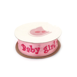 No disponible en línea. También puedes comprar en las tiendas EM ART y en el +359 884 000 893 Cinta de raso para manualidades 25 mm, rosa con la inscripción “Baby Girl“ - 3 metros
