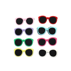 Rubber Figure, 64x27x3 mm, Glasses, MIX Colors - 10 Pieces