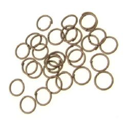 Metal Ring Connectors for Jewelry Design / 7x0.7 mm / Antique Copper - 200 pieces