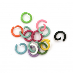Metal Ring / 8x1 mm / Color:  ASSORTED - 50 pieces