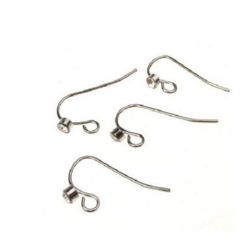 Sfat pentru cercel metalic 10 ~ 11x21x0,8 mm cu culoarea cristalului argintiu -10 bucăți