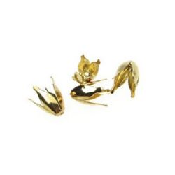 Metal Bead Tips / 6x13 mm / Gold - 10 pieces