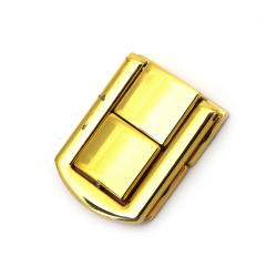 Закопчалка метал за чанти 24x31x11 мм цвят злато -2 части