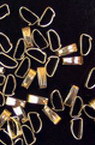 Mетални накрайници 2~3x6~7 мм цвят сребро -50 броя