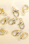 Lobster Claw Clasp Jewellery Making 5x10mm. white -50pcs.