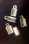 Метални накрайници 4x11 мм сребро -50 броя