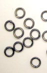 Jump Rings for Jewelry Making /  4x0.7 mm / Steel Color - 200 pieces