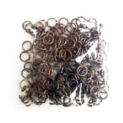 Open Jump Rings for DIY Jewelry and Craft / 5x0.8 mm / Steel Color - 200 pieces